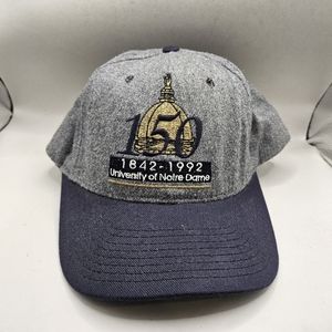 Notre Dame Hat Snap Back Cap 150 Years 1992 Insignia USA NCAA Football Vintage. 